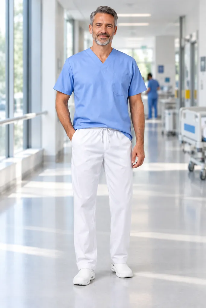 HM015 ORVA Unisex Drawcord Scrub Trousers